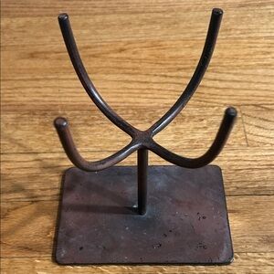 Pottery Barn Vintage Rustic Metal Candle Holder